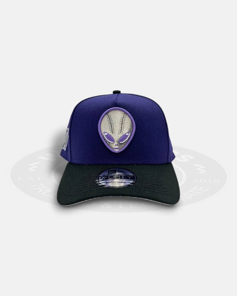 Las Vegas 51s Two Tone Purple Black 9forty A-frame Snapback Hat