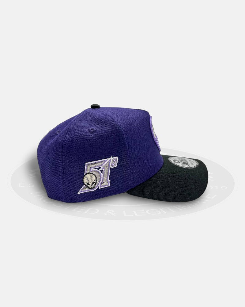 Las Vegas 51s Two Tone Purple Black 9forty A-frame Snapback Hat