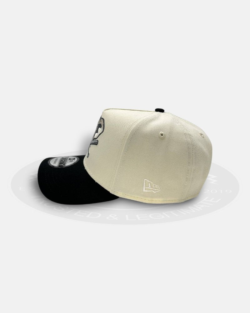 Oakland Athletics 50th Anniversary Silver Two Tone Chrome Black 9Forty A-Frame Snapback Hat