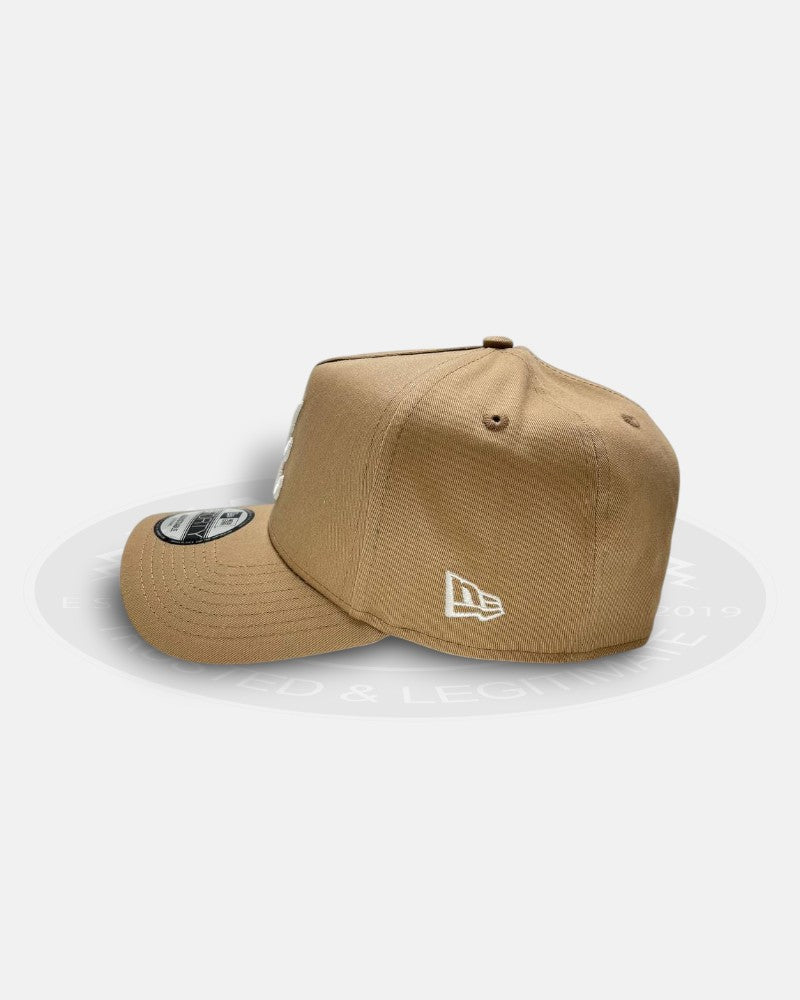 Atlanta Braves White Wheat 9Forty A-Frame Snapback Hat