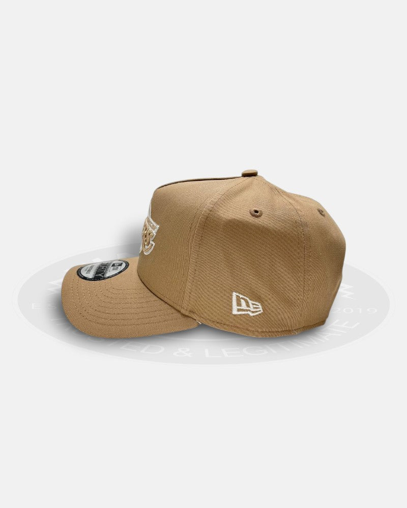 Los Angeles Lakers White Wheat 9Forty A-Frame Snapback Hat
