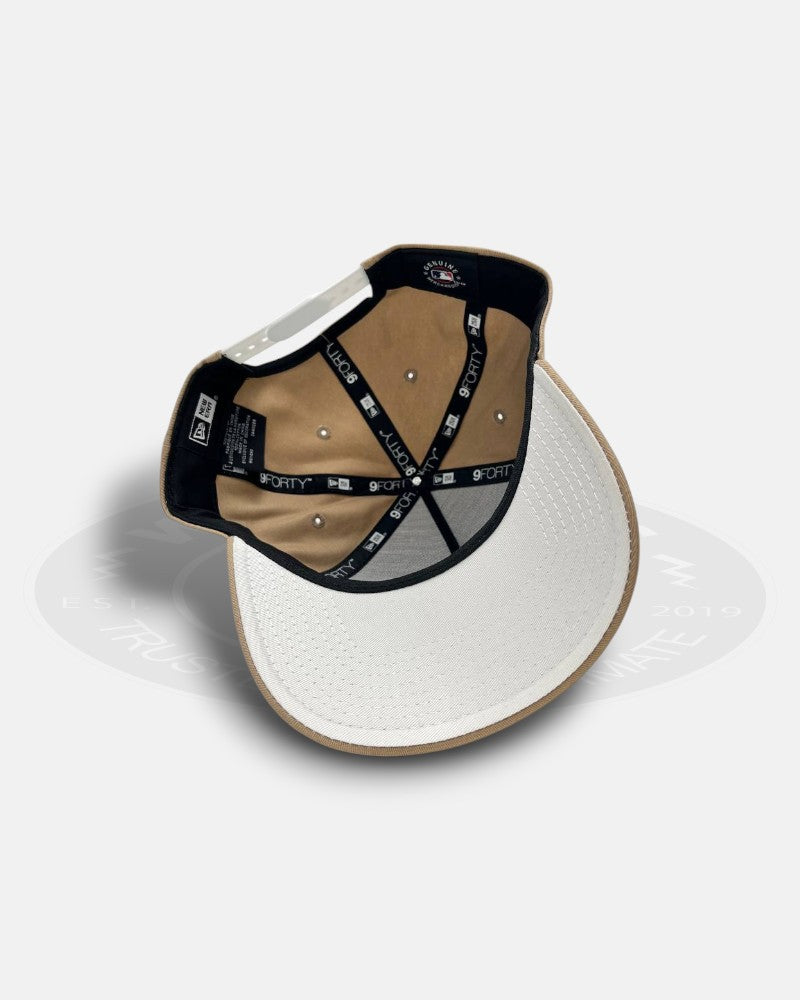 Boston Red Sox White Wheat 9Forty A-Frame Snapback Hat