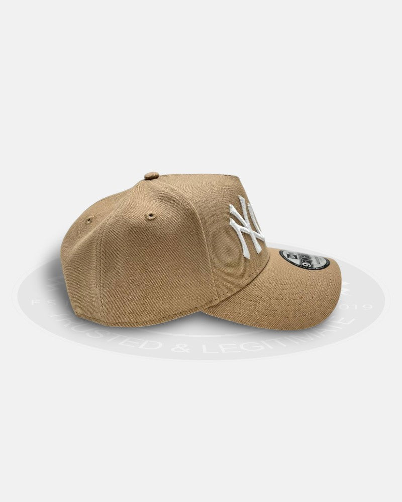 New York Yankees vs Los Angeles Dodgers Wheat 9Forty A-Frame Snapback Hat