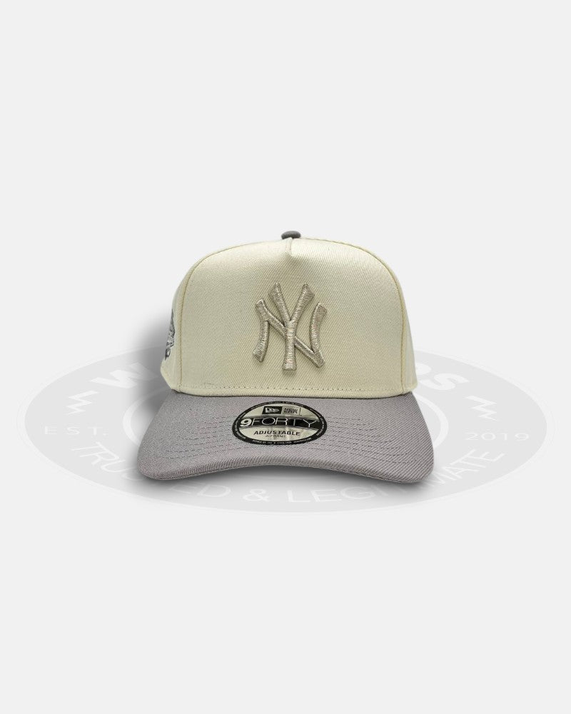 New York Yankees 1999 World Series Silver Grey A-Frame 9Forty Snapback Hat