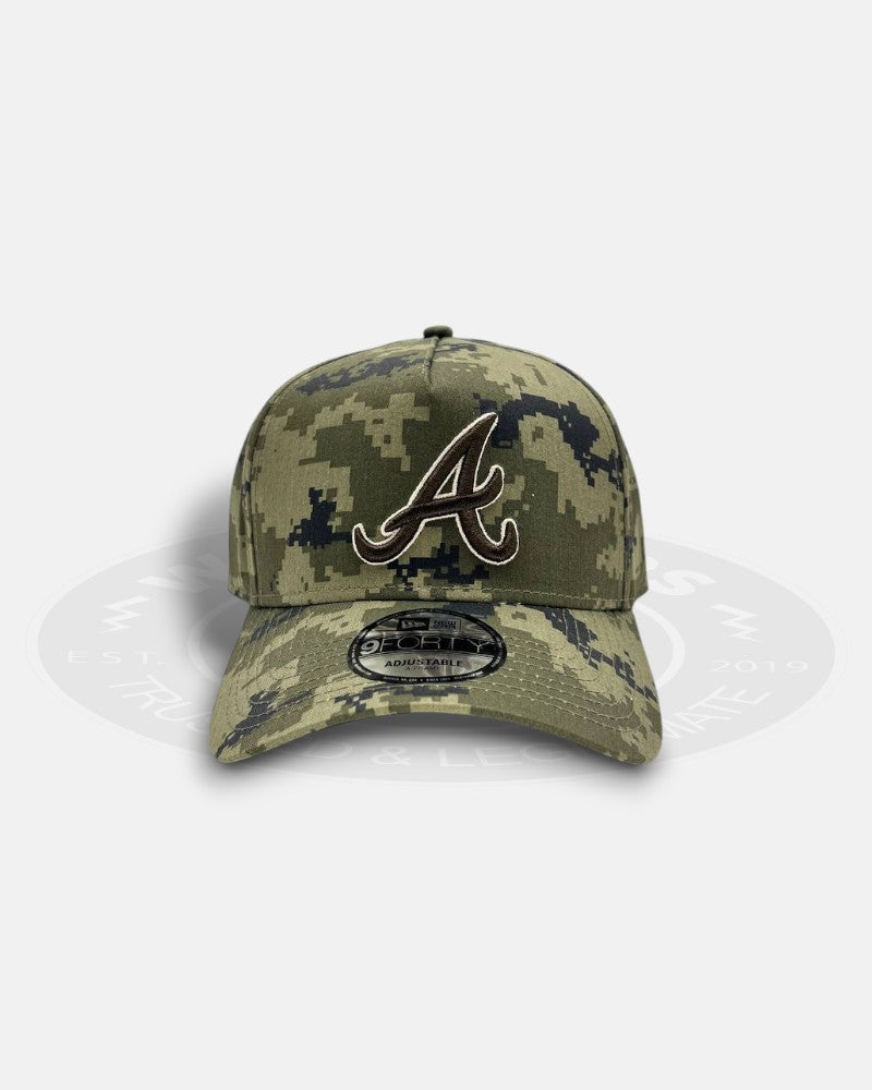 Atlanta Braves Digi Camo A-Frame 9Forty Snapback Hat