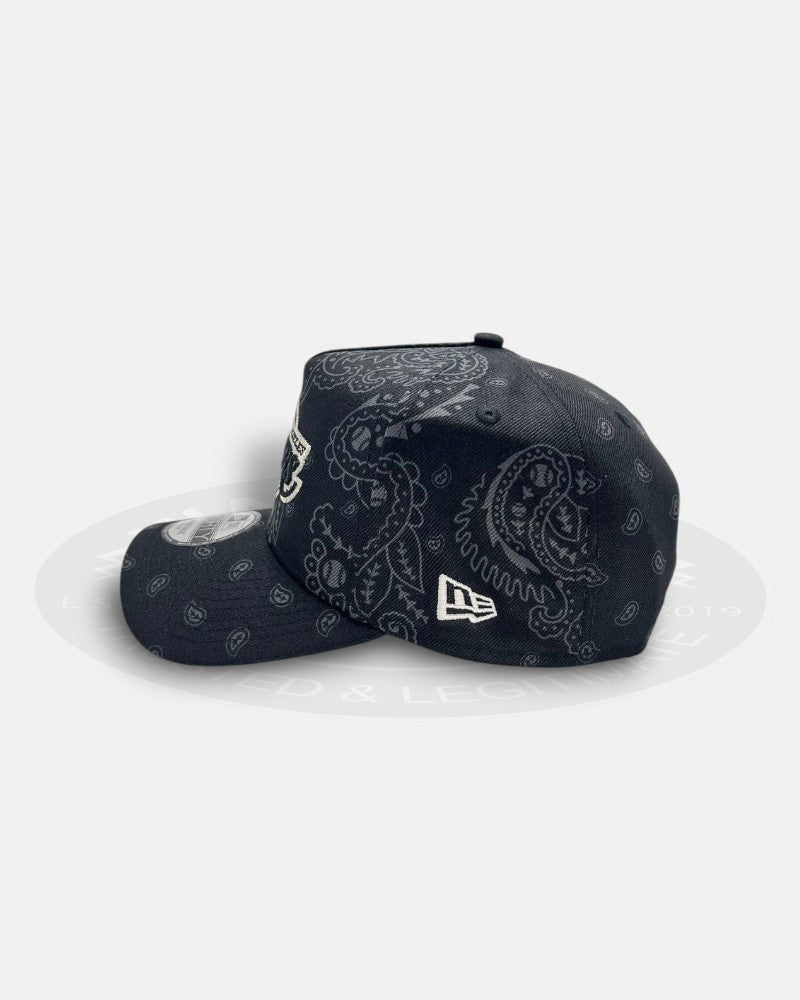 Los Angeles Lakers Black Paisley A-Frame 9Forty Snapback Hat