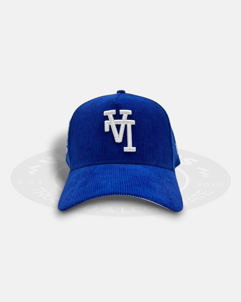 Los Angeles Dodgers Upside Down Corduroy Royal Blue A-Frame 9Forty Snapback Hat