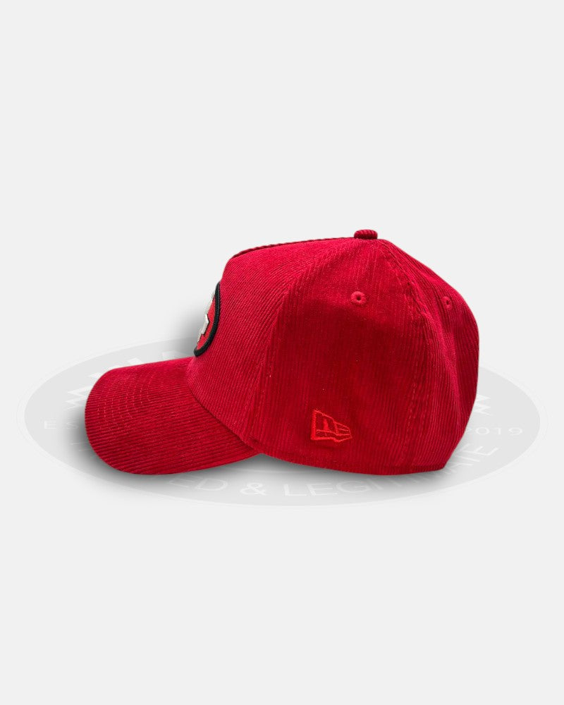 San Francisco 49ers Super Bowl XXIV Corduroy Red A-Frame 9Forty Snapback Hat