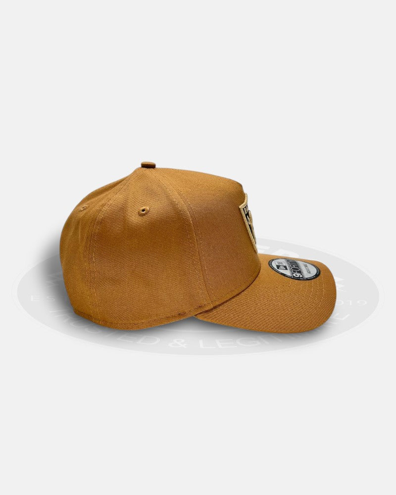 Las Vegas Raiders Wheat A-Frame 9Forty Snapback Hat