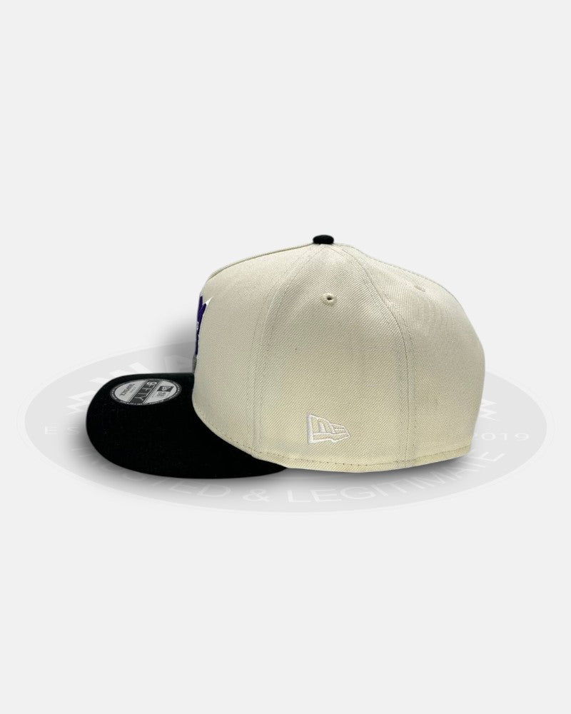 Sacramento Kings Two Tone Chrome Black A-Frame 9Fifty Snapback Hat
