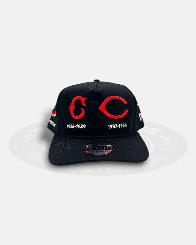 Cincinnati Reds Logo Evolution The Golfer Snapback Hat