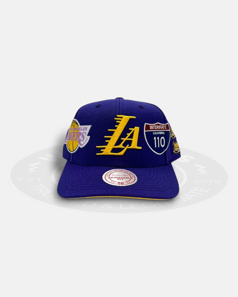 Los Angeles Lakers Highway Purple Adjustable Fit Snapback Hat