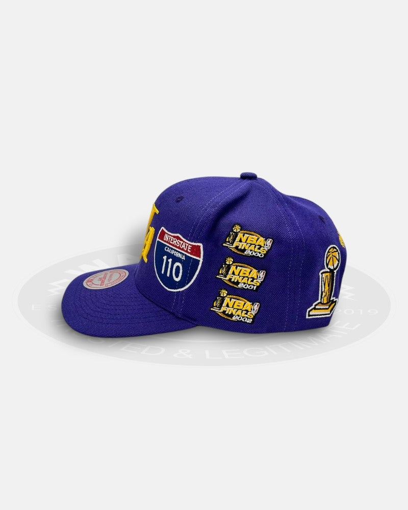 Los Angeles Lakers Highway Purple Adjustable Fit Snapback Hat
