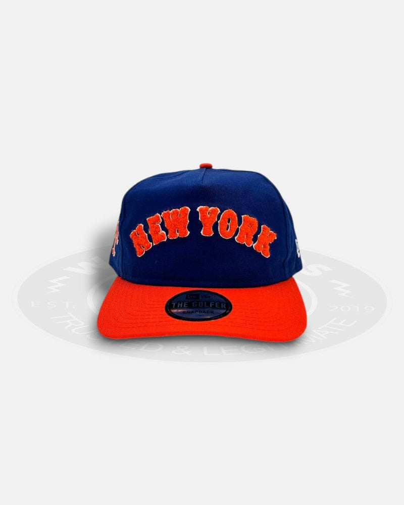 New York Mets Chenille The Golfer Snapback Hat