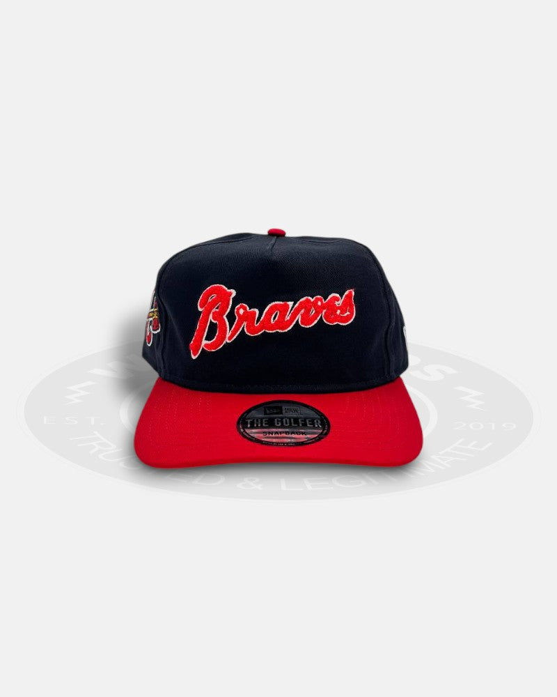 Atlanta Braves Chenille The Golfer Snapback Hat