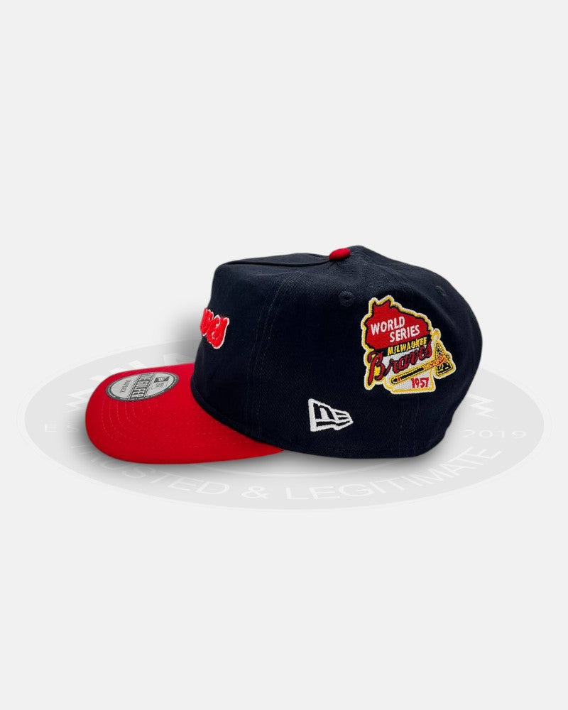 Atlanta Braves Chenille The Golfer Snapback Hat