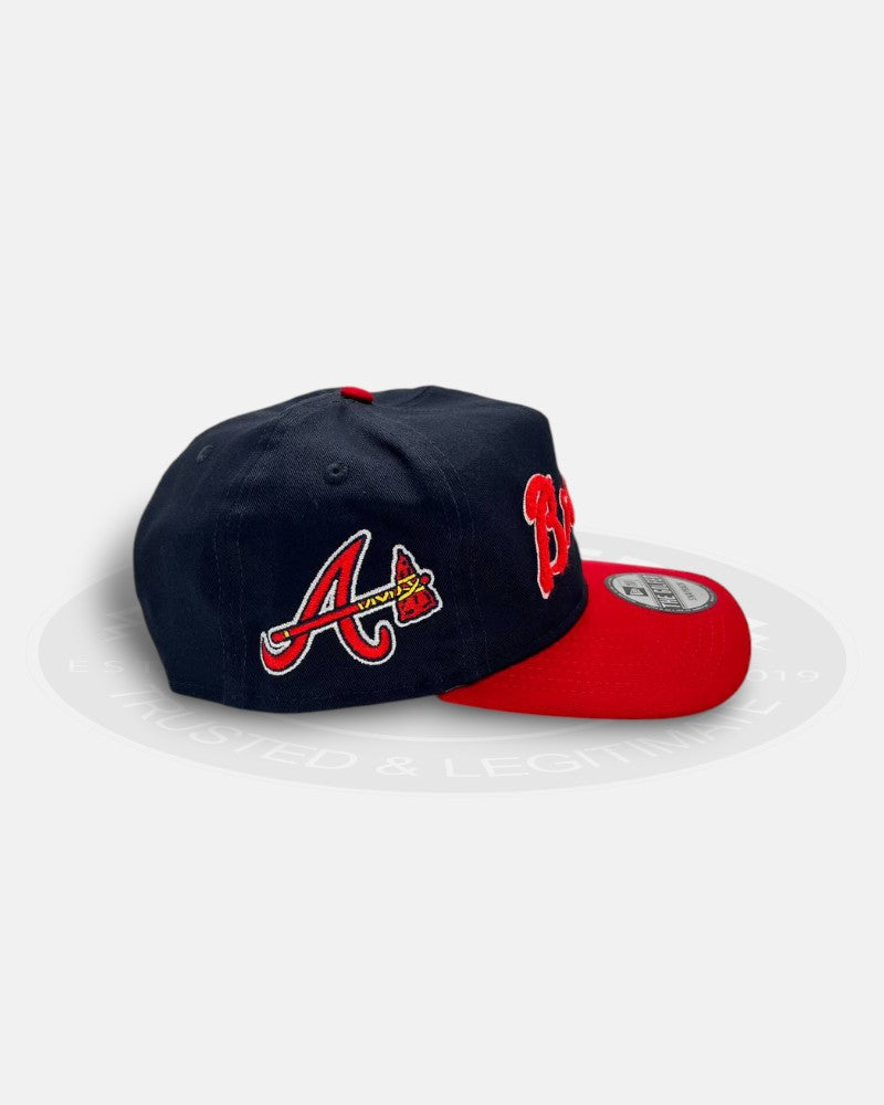 Atlanta Braves Chenille The Golfer Snapback Hat