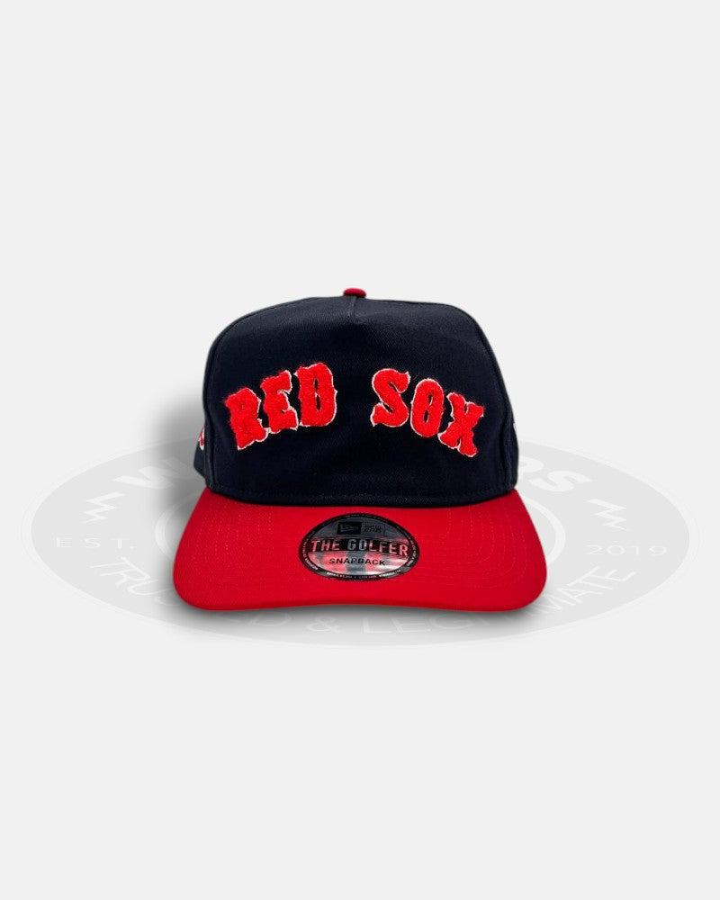 Boston Red Sox Chenille The Golfer Snapback Hat