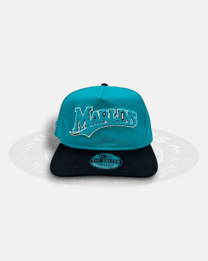 Florida Marlins Chenille The Golfer Snapback Hat