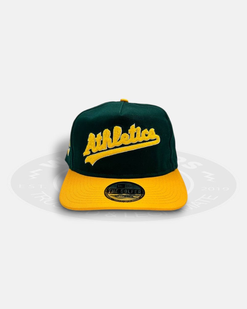 Oakland Athletics Chenille The Golfer Snapback Hat