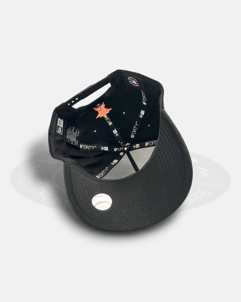 Houston Astros Flame Black A-Frame 9Forty Snapback Hat