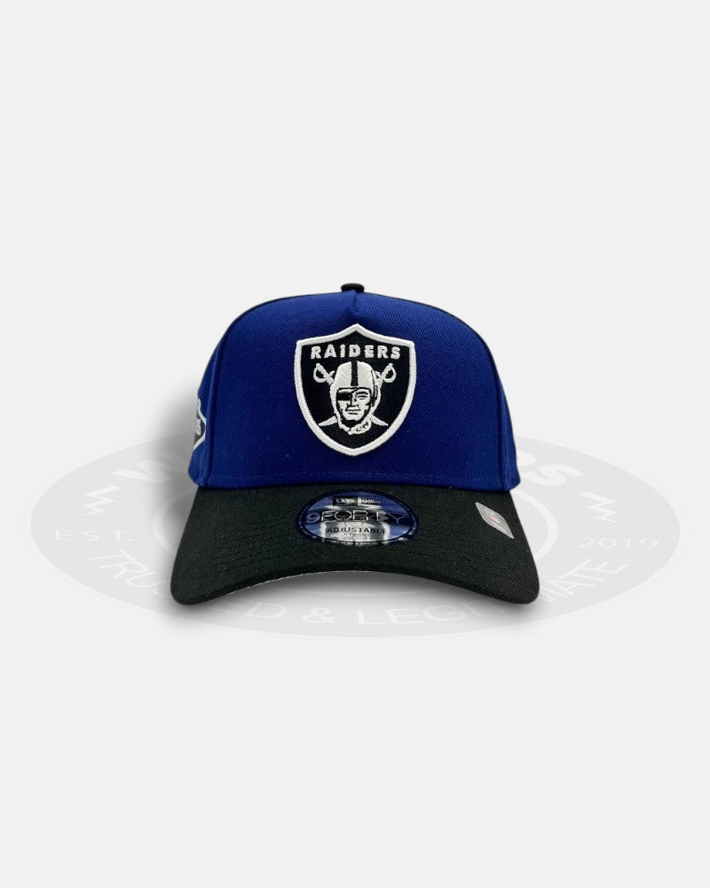 Los Angeles Raiders 2 Tone Dark Royal/Black A-Frame 9Forty Snapback Hat