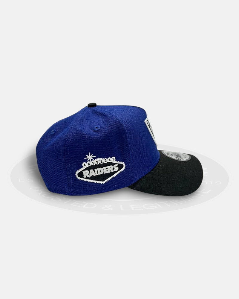 Los Angeles Raiders 2 Tone Dark Royal/Black A-Frame 9Forty Snapback Hat