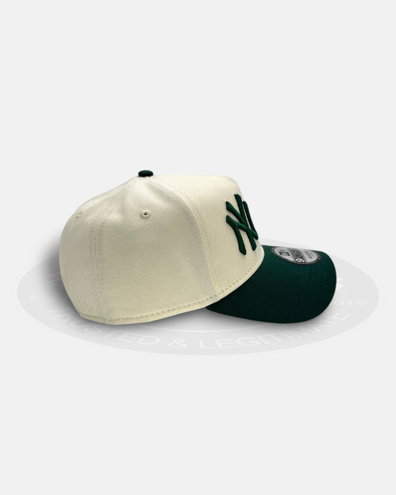 New York Yankees vs Los Angeles Dodgers Two Tone White/Green 9Forty A-Frame Snapback Hat