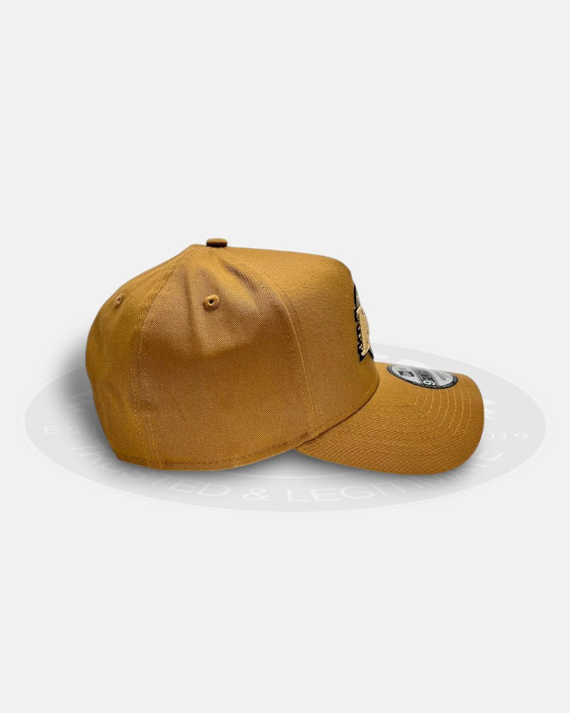 Los Angeles Lakers Brown Wheat 9Forty A-Frame Snapback Hat