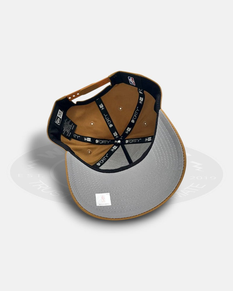 Los Angeles Lakers Brown Wheat 9Forty A-Frame Snapback Hat