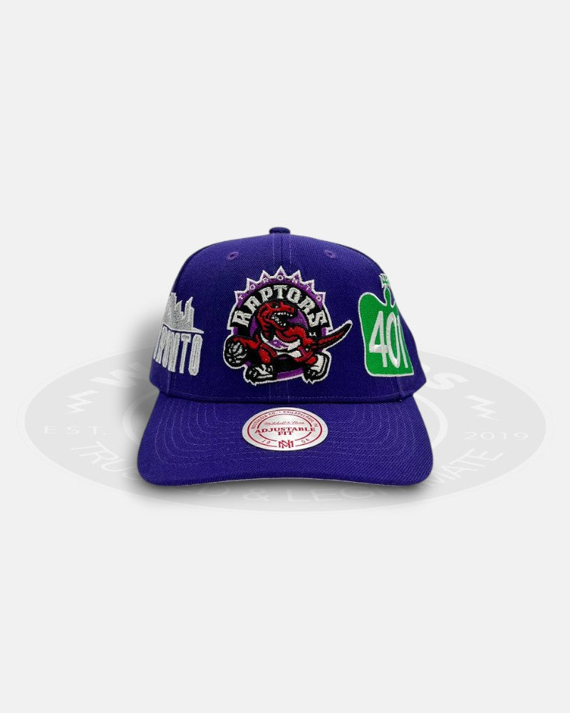 Toronto Raptors Highway Black Adjustable Fit Snapback Hat