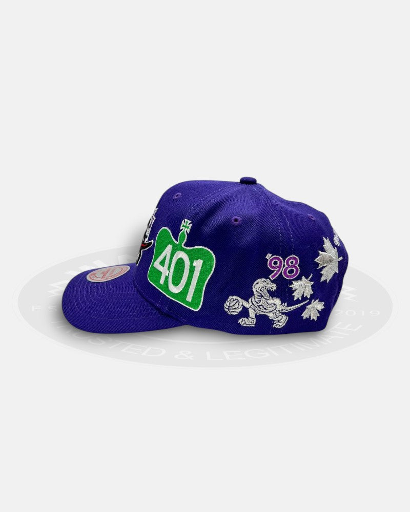 Toronto Raptors Highway Black Adjustable Fit Snapback Hat