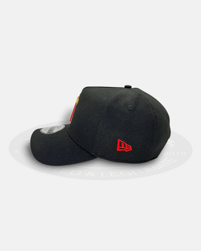 Los Angeles Angels 2002 World Champions 20th Anniversary Chrome Black 9Forty A-Frame Snapback Hat
