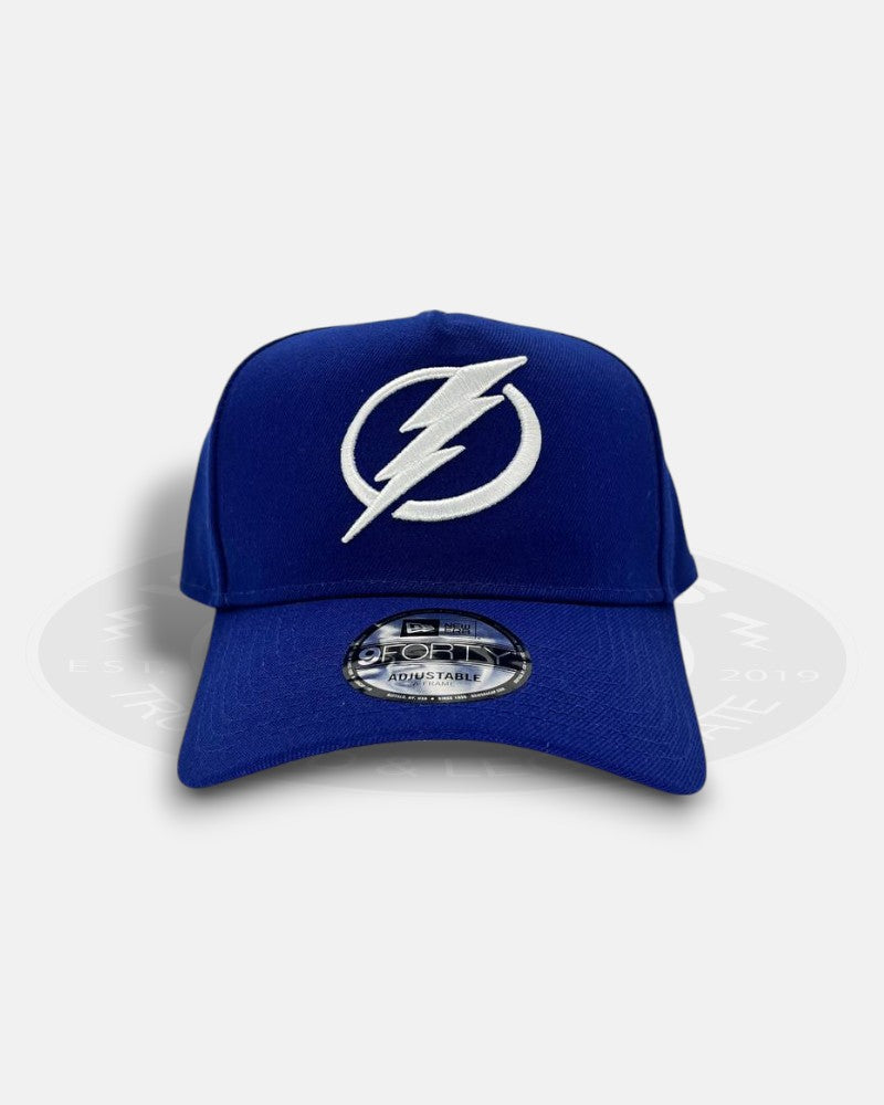 Tampa Bay Lightning Logo 9Forty A-Frame Snapback Hat