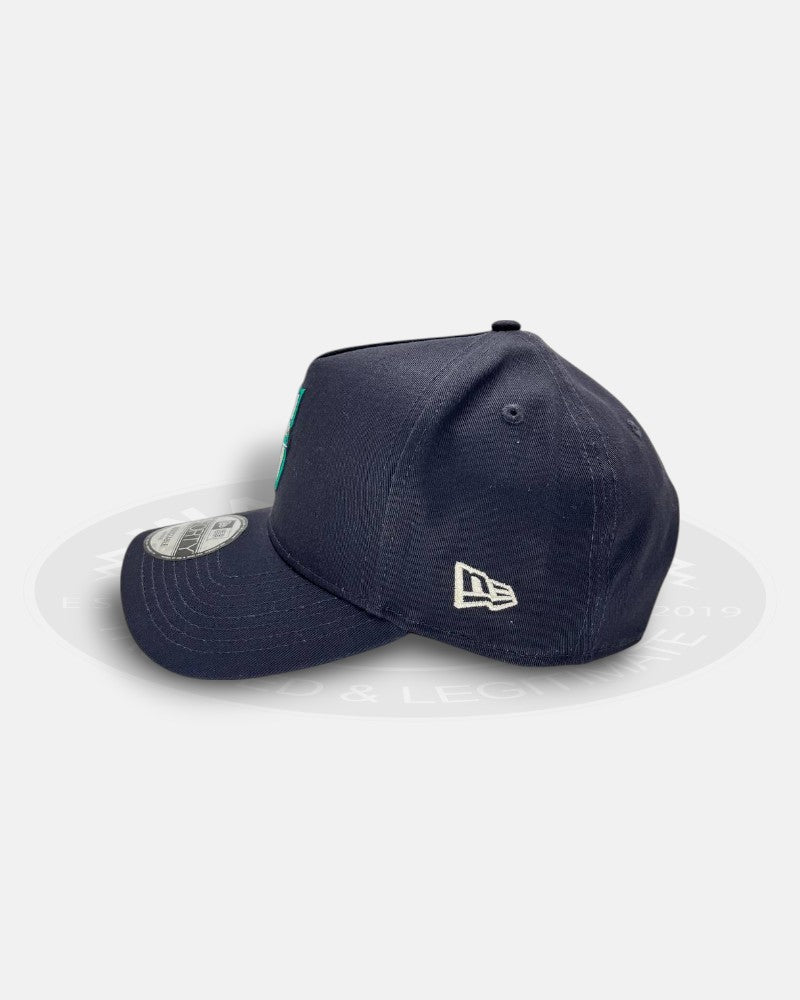 Seattle Mariners Logo 9Forty A-Frame Snapback Hat