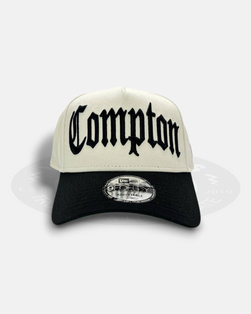 Compton Logo Two Tone 9Forty A-Frame Snapback Hat