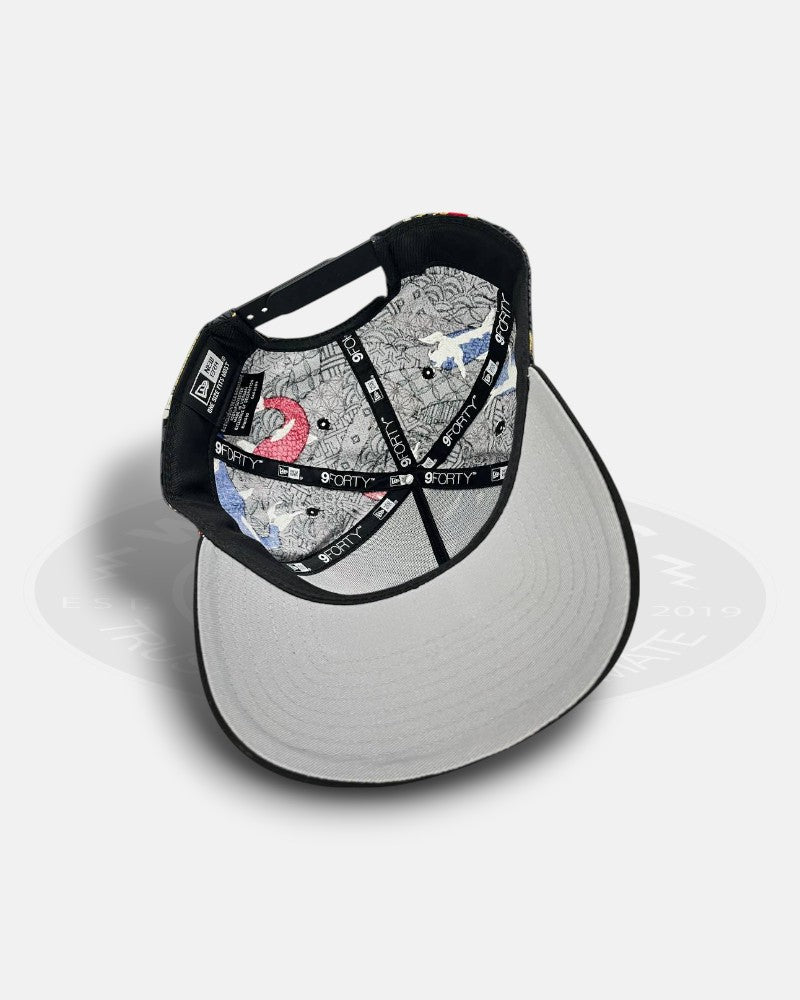 Mexican Baseball League Overall Koi Design Mexican Flag Side Patch 9Forty A-Frame Snapback Hat