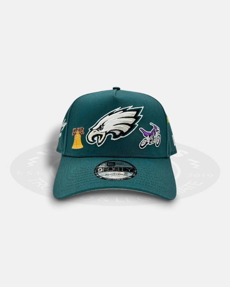 Philadelphia Eagles City Icons 9Forty A-Frame Snapback Hat