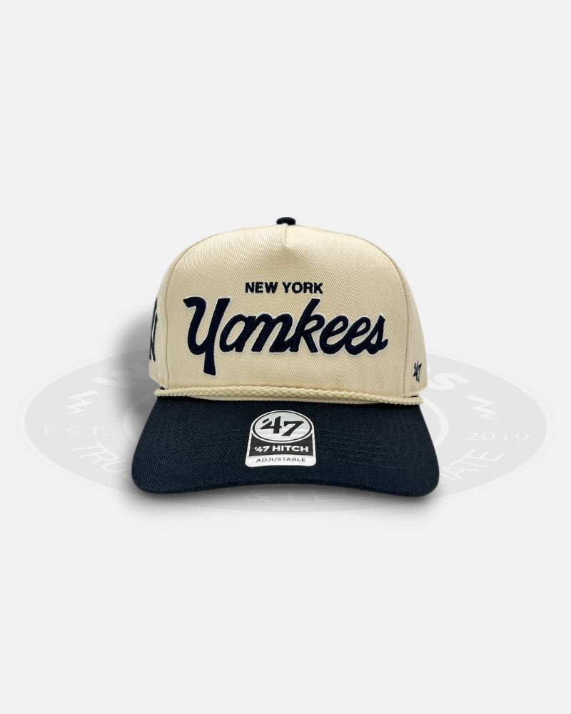 New York Yankees Script Rope 47 Hitch Adjustable Snapback Hat