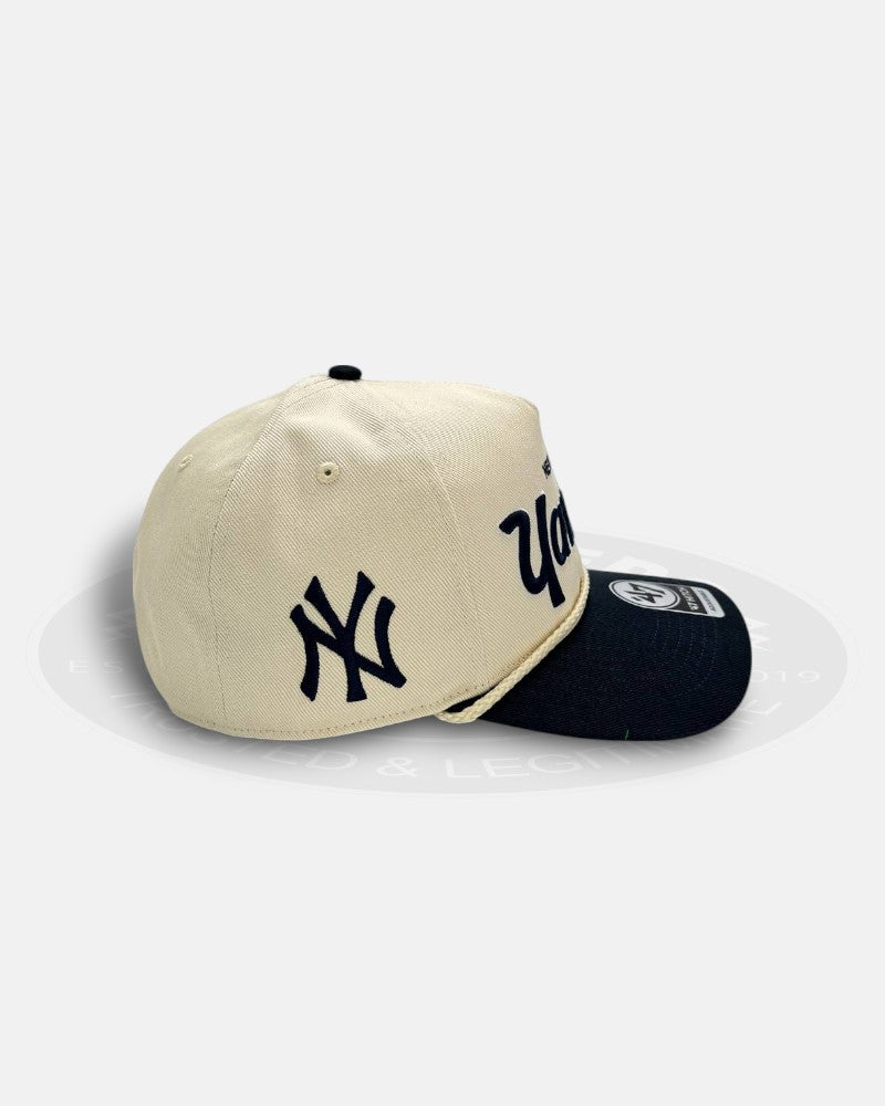 New York Yankees Script Rope 47 Hitch Adjustable Snapback Hat