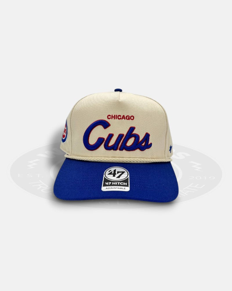 Chicago Cubs Script Rope 47 Hitch Adjustable Snapback Hat