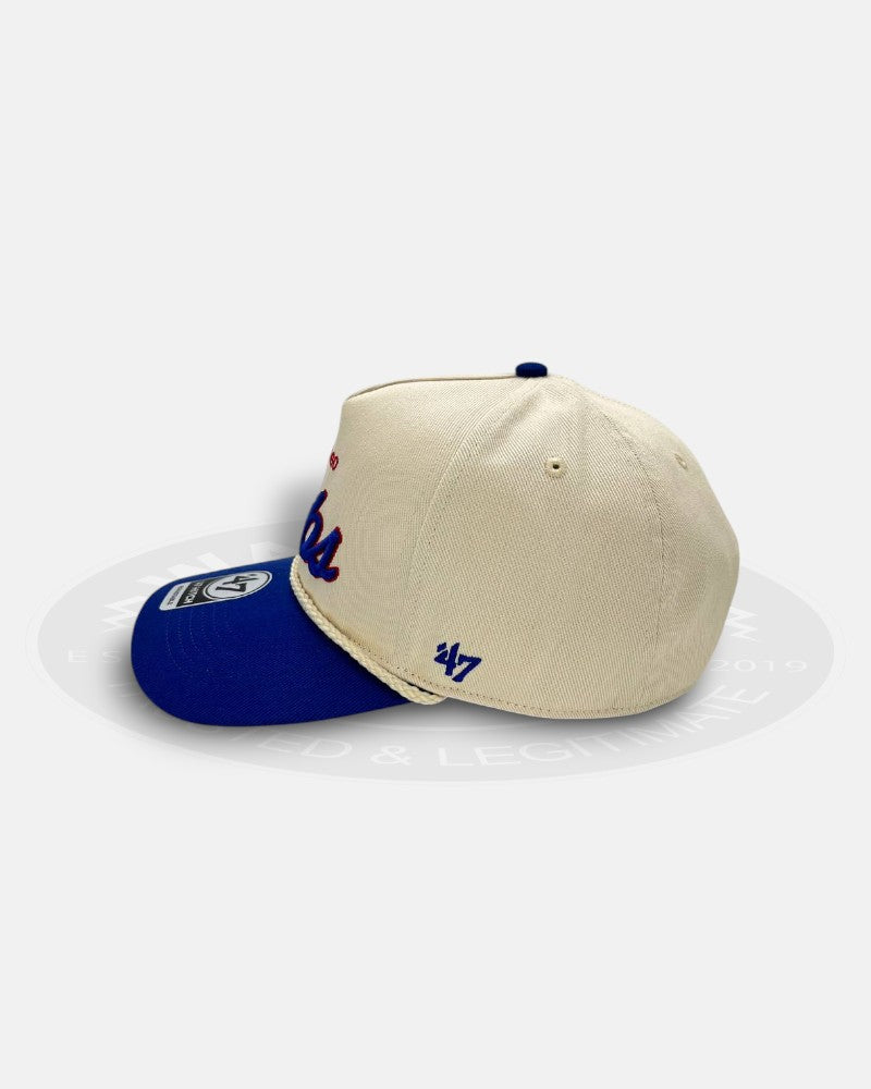 Chicago Cubs Script Rope 47 Hitch Adjustable Snapback Hat