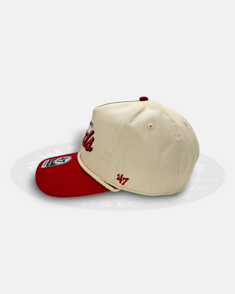 Cincinnati Reds Script Rope 47 Hitch Adjustable Snapback Hat