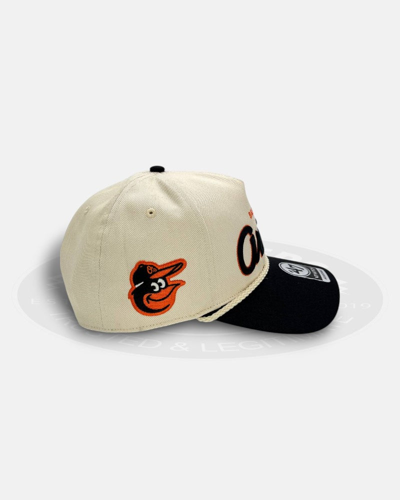 Baltimore Orioles Script Rope 47 Hitch Adjustable Snapback Hat