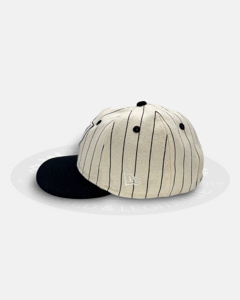 Los Angeles Raiders Melton Pinstripe Retro Crown 9Fifty Strapback Hat