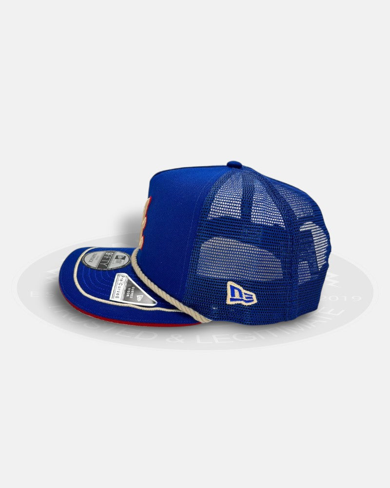 Atlanta Braves Rope Trucker 9Fifty A-Frame Snapback Hat