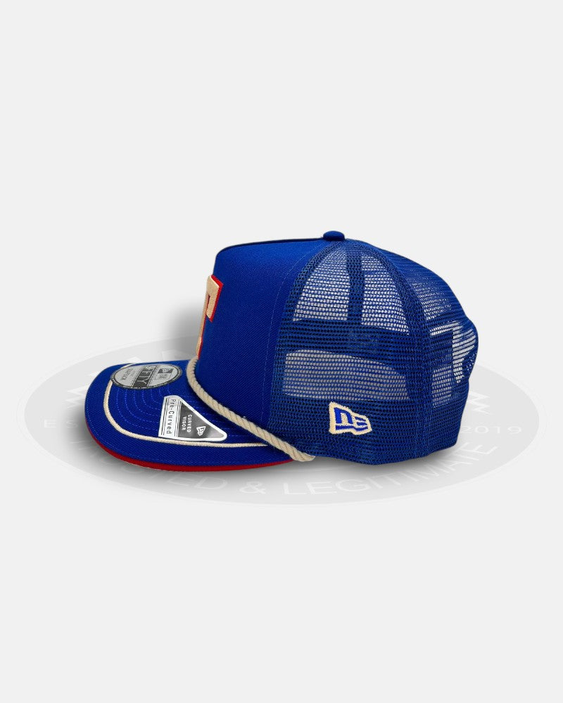 Texas Rangers Rope Trucker 9Fifty A-Frame Snapback Hat