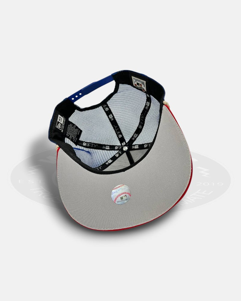 Texas Rangers Rope Trucker 9Fifty A-Frame Snapback Hat