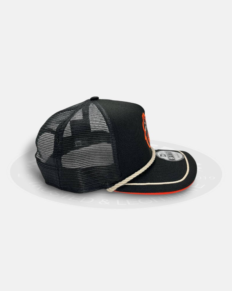 Baltimore Orioles Rope Trucker 9Fifty A-Frame Snapback Hat