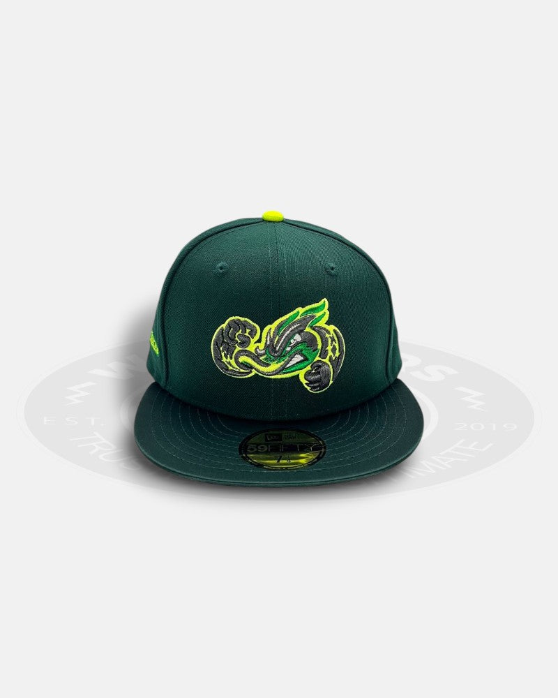 Akron RubberDucks Team Logo Glow in the Dark 59Fifty Fitted Hat